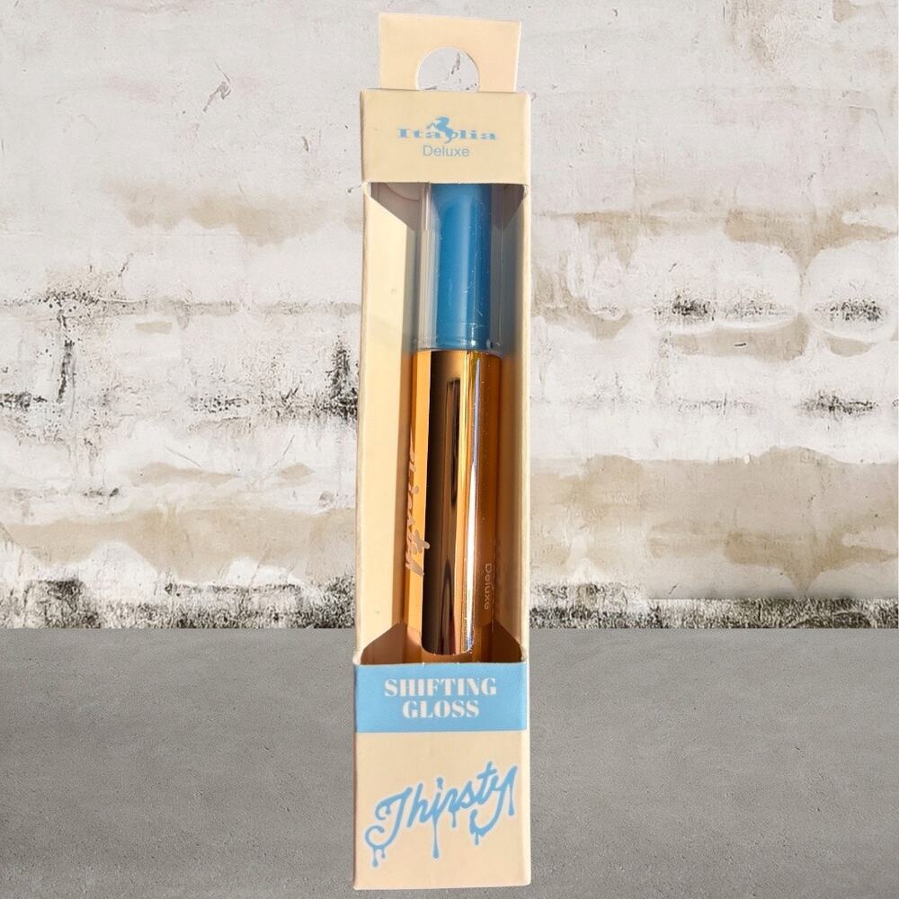 Italia Deluxe Thirsty Shifting Gloss in Raindrops NIB